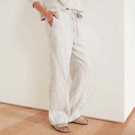 Lightweight Canvas Linen Pant In Salt Pigment | James Perse Los Angeles
