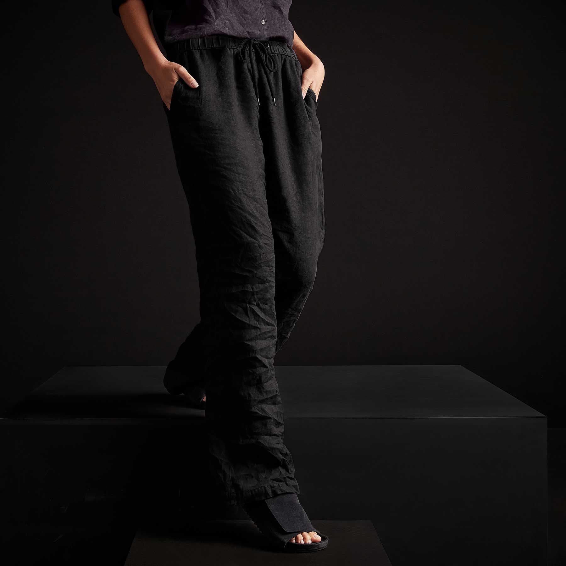 COOFANDY Mens Linen Loose Casual Lightweight Elastic Waist Yoga Beach Pants  | eBay
