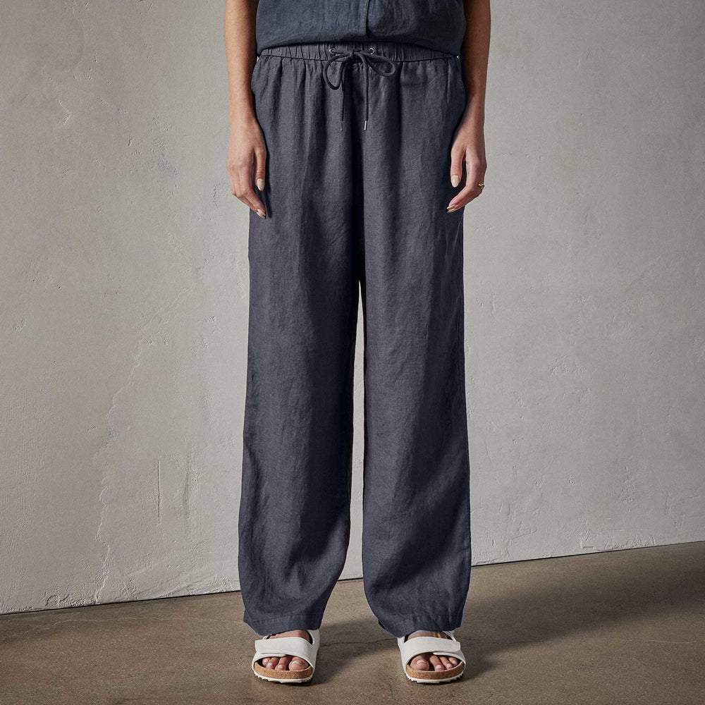 Lightweight Linen Pant in Blue Oil | James Perse Los Angeles 