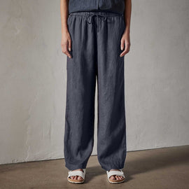 Lightweight Linen Pant in Blue Oil | James Perse Los Angeles 