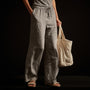 Lightweight Linen Pant - Fume Pigment | James Perse Los Angeles