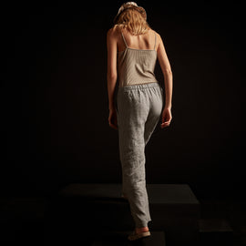 Lightweight Linen Pant - Fume Pigment | James Perse Los Angeles