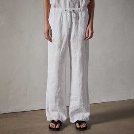 Lightweight Linen Pant in White | James Perse Los Angeles 