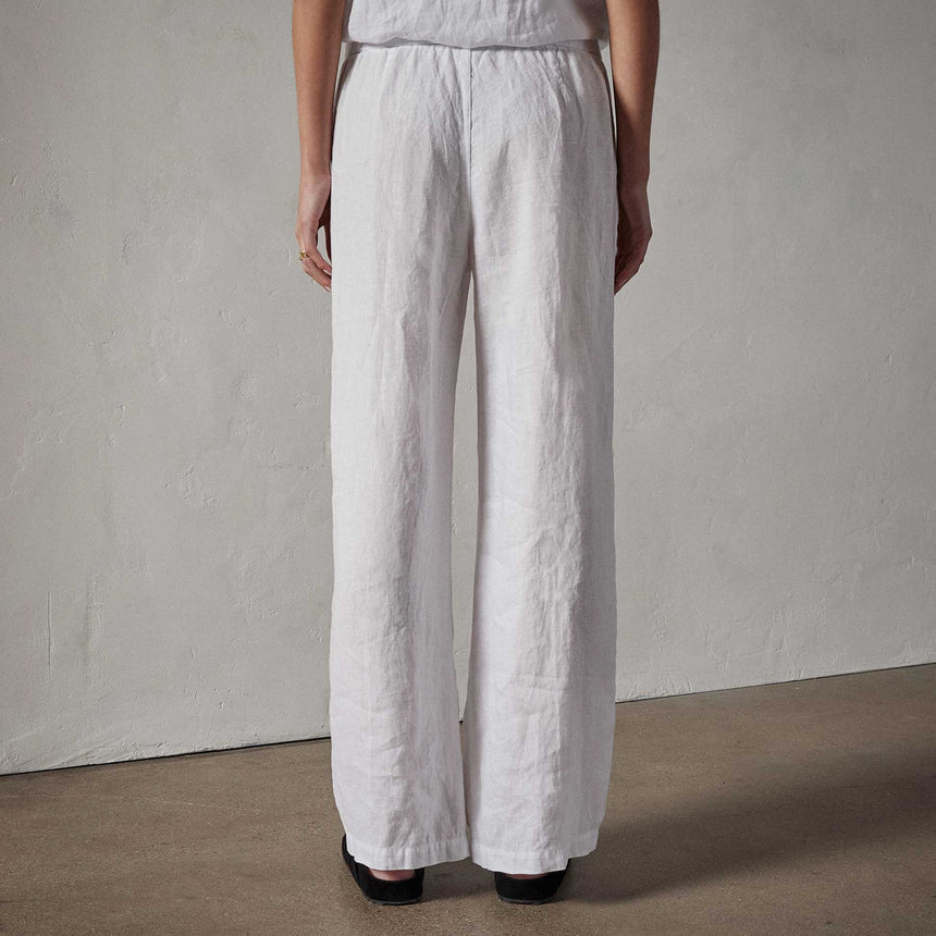 Lightweight Linen Pant in White | James Perse Los Angeles 