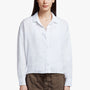 Canvas Linen Boxy Shirt In White | James Perse Los Angeles