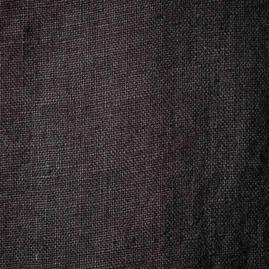 Open Front Linen Top in Black | James Perse Los Angeles