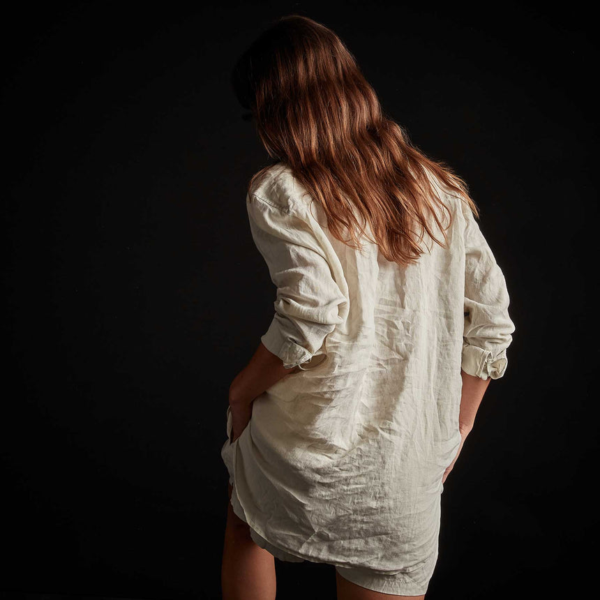 Lightweight Linen Shirt - Paste Pigment | James Perse Los Angeles