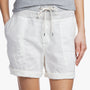 Mixed Media Linen Short - White | James Perse Los Angeles