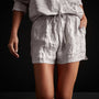 Lightweight Linen Short - White | James Perse Los Angeles
