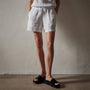 Lightweight Linen Short in White | James Perse Los Angeles