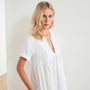 Empire Linen Dress In White | James Perse Los Angeles