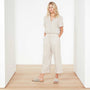 Lightweight Linen Jumper In Driftwood | James Perse Los Angeles