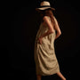 Lightweight Linen Sleeveless Empire Dress - Paste Pigment | James Perse Los Angeles