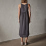 Gathered Linen Dress in Magma Pigment | James Perse Los Angeles