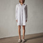 Lightweight Linen Shirt Dress in White | James Perse Los Angeles