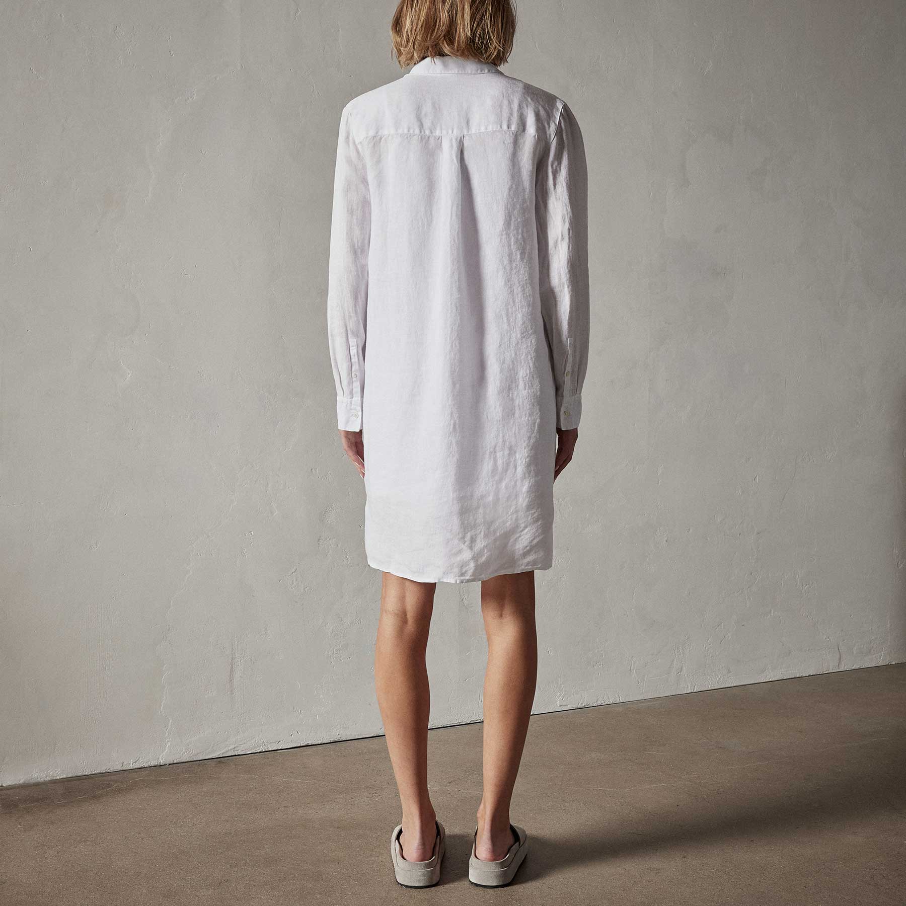 Boxy White Shirt Dress – Styched Fashion