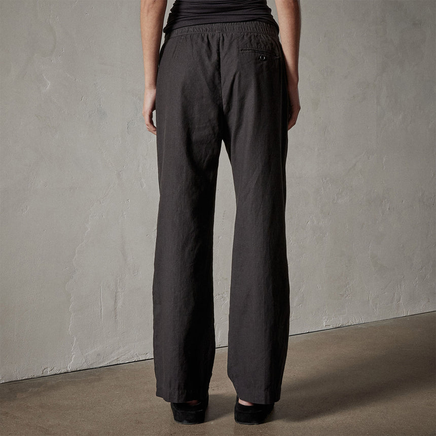 Canyon Linen Pant in Black | James Perse Los Angeles