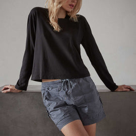 Vintage Boxy Tee - Black | James Perse Los Angeles