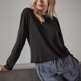 Vintage Boxy Tee - Black | James Perse Los Angeles