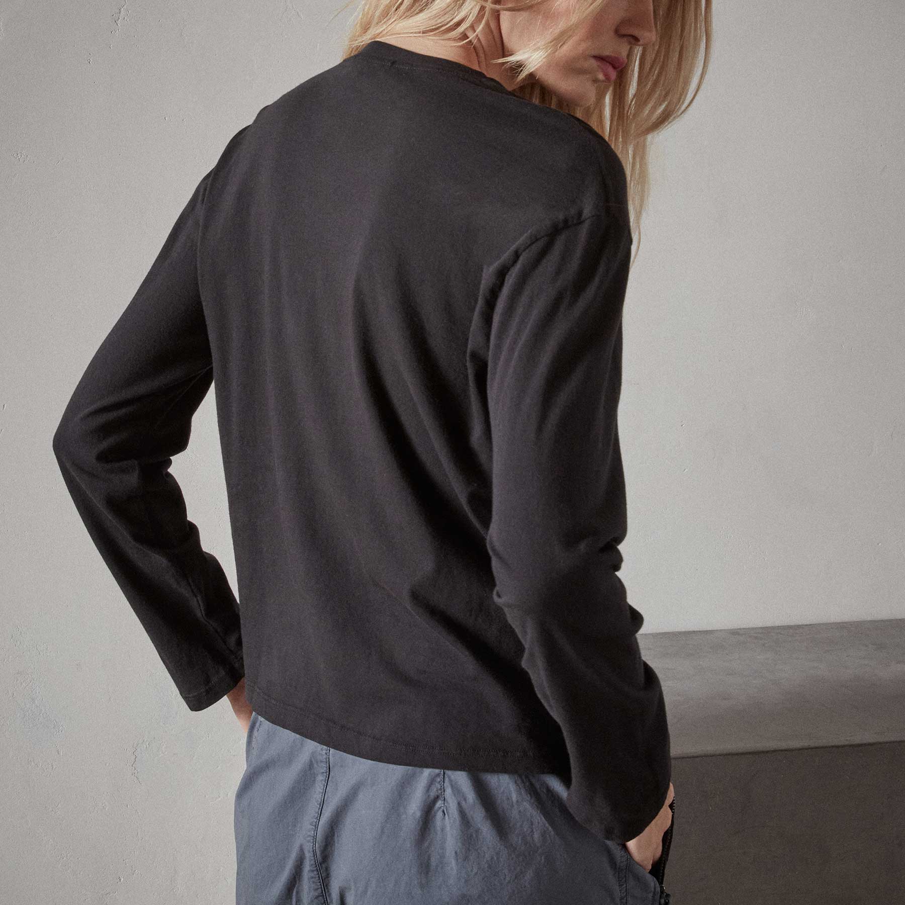 Vintage Boxy Tee - Black | James Perse Los Angeles