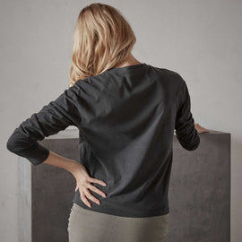 Vintage Boxy Tee - Carbon Pigment | James Perse Los Angeles