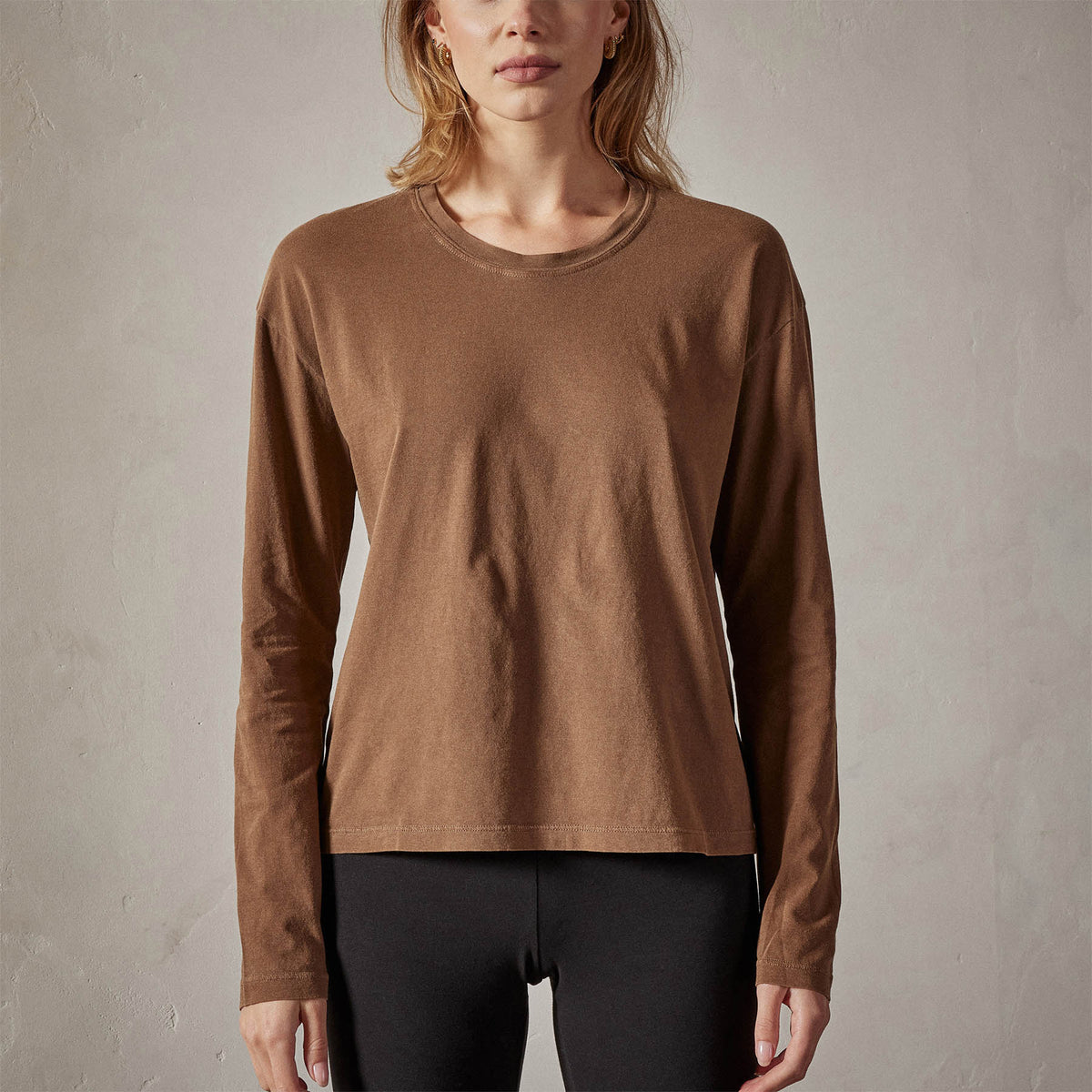 vintage boxy tee gingerbread pigment wlj3113 | James Perse Los Angeles 