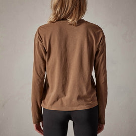 vintage boxy tee gingerbread pigment wlj3113 | James Perse Los Angeles 