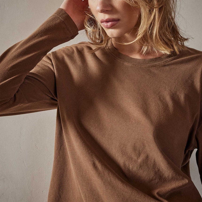 vintage boxy tee gingerbread pigment wlj3113 | James Perse Los Angeles 