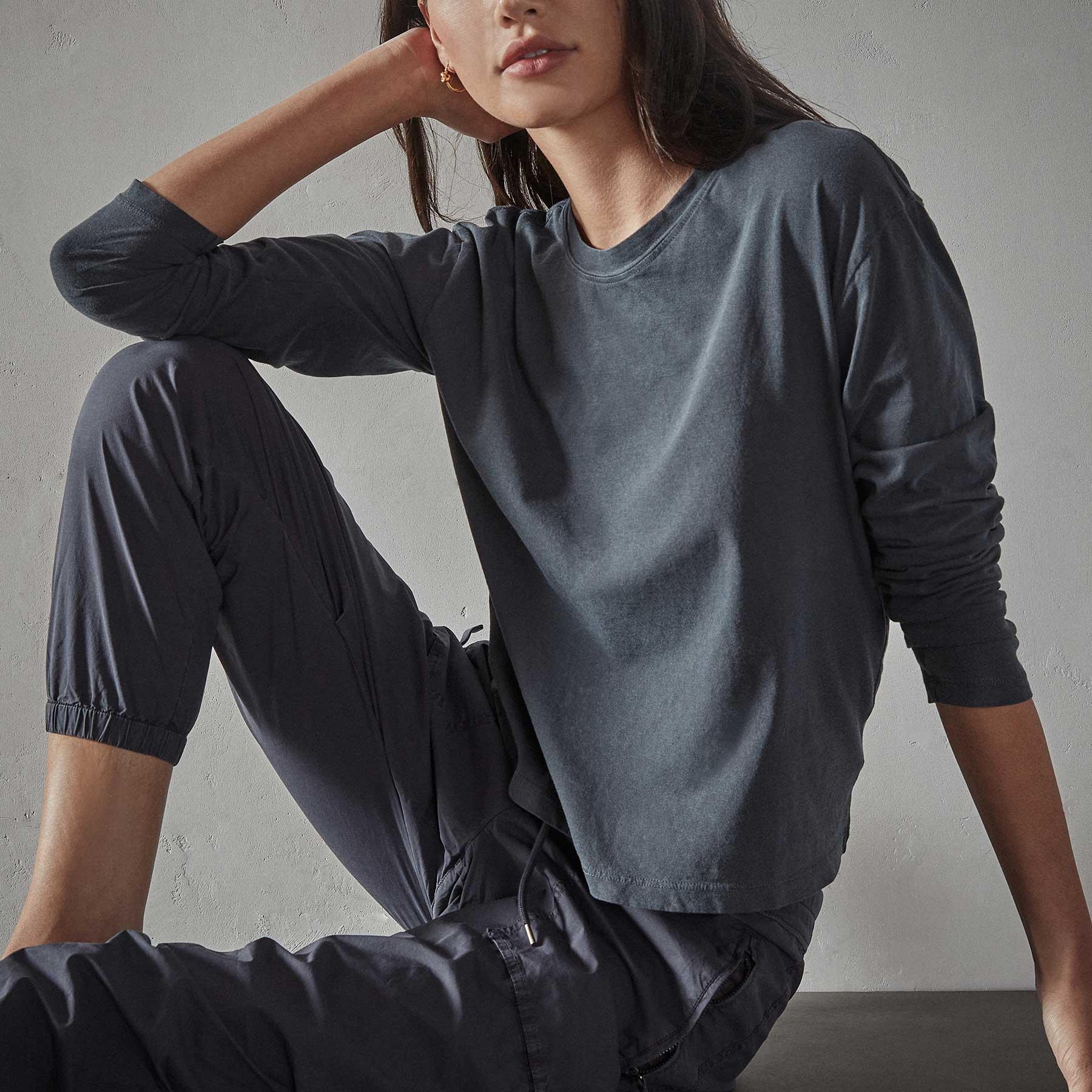 Vintage Boxy Tee in Titan Pigment | James Perse Los Angeles