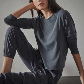 Vintage Boxy Tee in Titan Pigment | James Perse Los Angeles