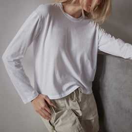 Vintage Boxy Tee - White | James Perse Los Angeles
