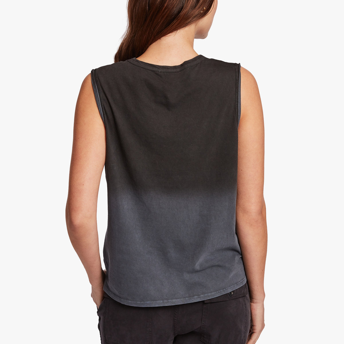 Spray Dyed Vintage Tank - French Navy/Black | James Perse Los Angeles