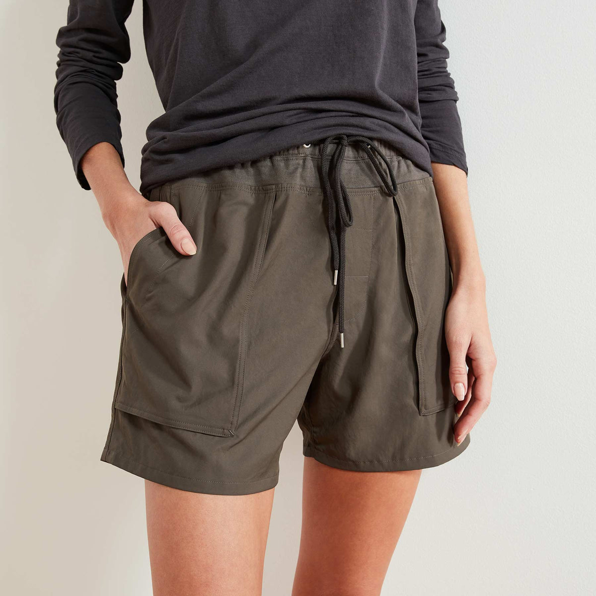 Lightweight Technical Cargo Short In Platoon | James Perse Los Angeles