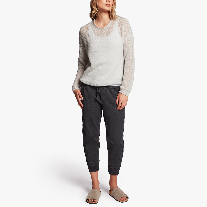 Loose Stitch Wool Cashmere Sweater In Mist | James Perse Los Angeles