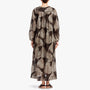 Palm Print Maxi Shirt Dress In Platinum | James Perse Los Angeles