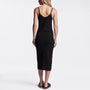 Chevron Rib Cami Dress In Black | James Perse Los Angeles