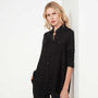 Casual Linen Shirt In Black | James Perse Los Angeles