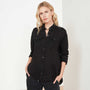 Casual Linen Shirt In Black | James Perse Los Angeles