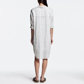 Linen Shirt Dress In Driftwood | James Perse Los Angeles