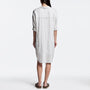 Linen Shirt Dress In Driftwood | James Perse Los Angeles