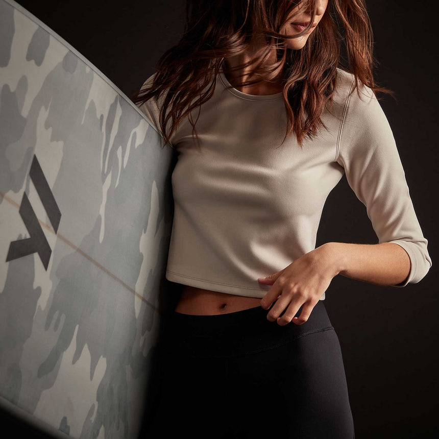 Y/OSEMITE Scuba Tee In Silver | James Perse Los Angeles