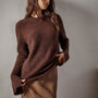 Rib Raglan Crew Sweater in Americano | James Perse Los Angeles