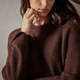 Rib Raglan Crew Sweater in Americano | James Perse Los Angeles
