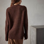 Rib Raglan Crew Sweater in Americano | James Perse Los Angeles