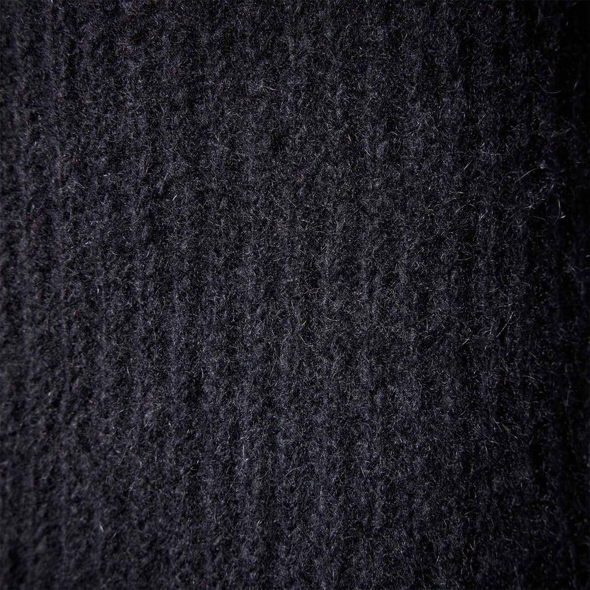 Rib Raglan Crew Sweater in Black | James Perse Los Angeles