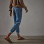 Lightweight Denim Contrast Pant - Blue Denim | James Perse Los Angeles