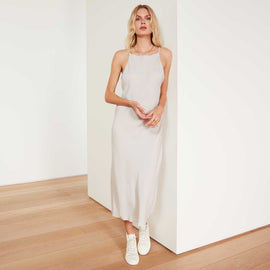 Cupro Cami Dress In Pearl | James Perse Los Angeles