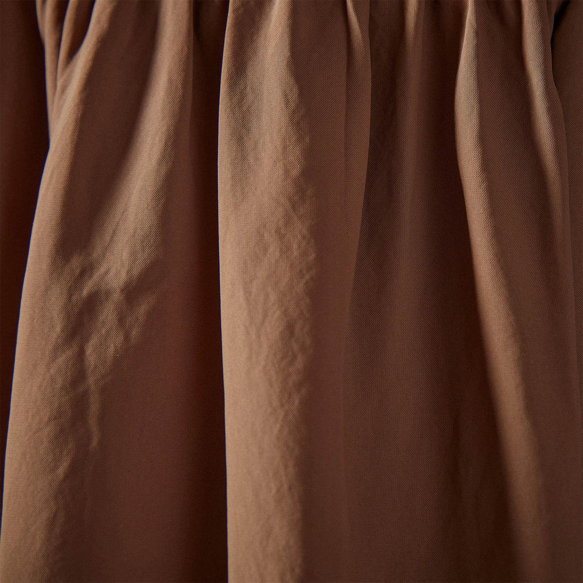 Saddle Shoulder Open Front Dress in Acorn | James Perse Los Angeles