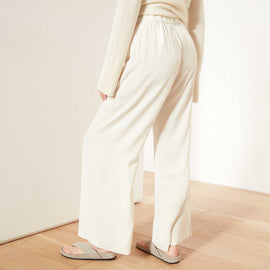 Micro Suede Pull On Pant - Alabaster | James Perse Los Angeles