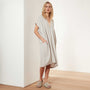 Micro Suede Relaxed Hooded Dress - Silver | James Perse Los Angeles